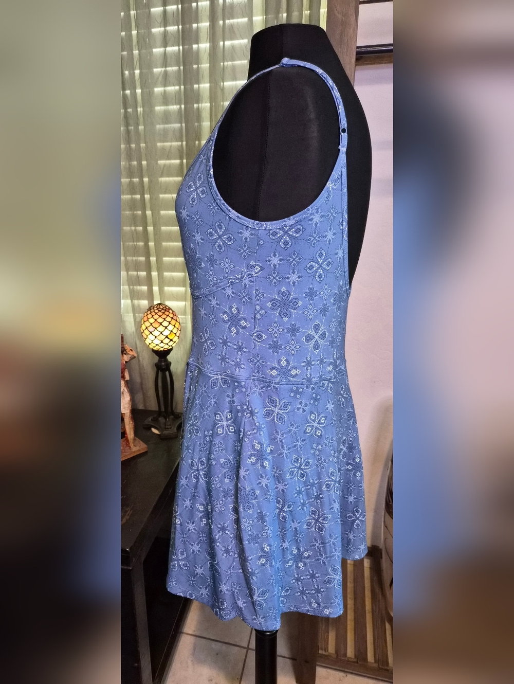 JoyLab Faux-Denim Romper #0220 - Picture 6 of 14